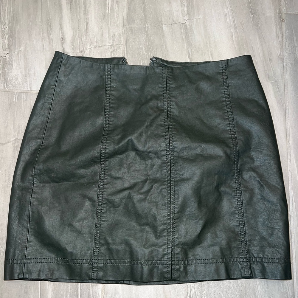 Free People faux Leather Skirt